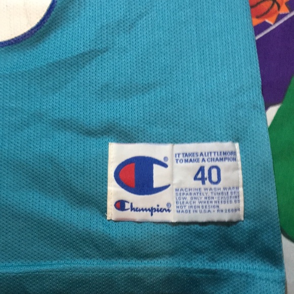 Vintage champion Charlotte hornets “Mourning” Jersey - Picture 3 of 4